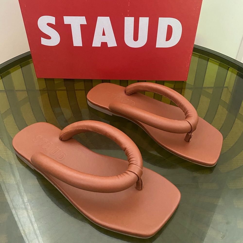 Staud Rio Sandals in Brown
